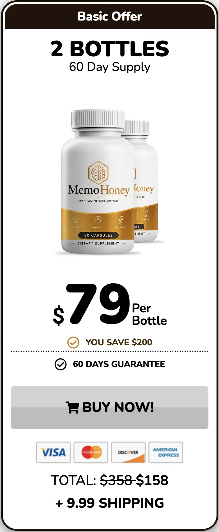 MemoHoney buy two bottles