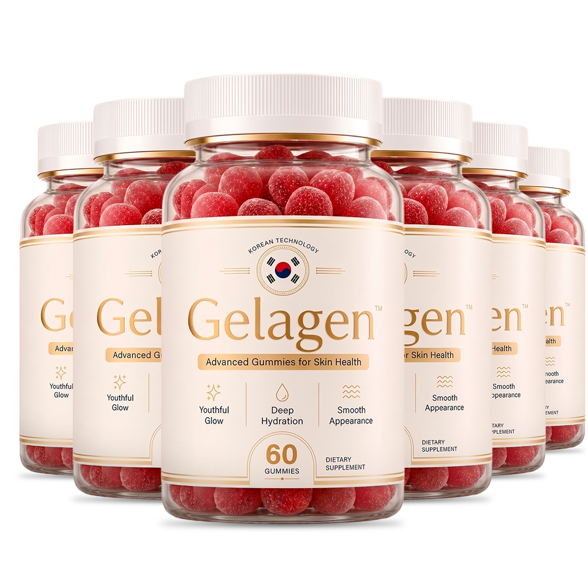 Gelagen beauty gummies for skin, hair and nail support