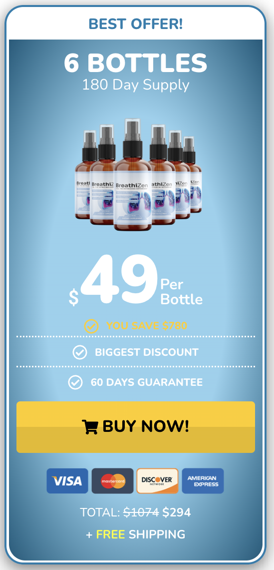 Breathizen six bottle package