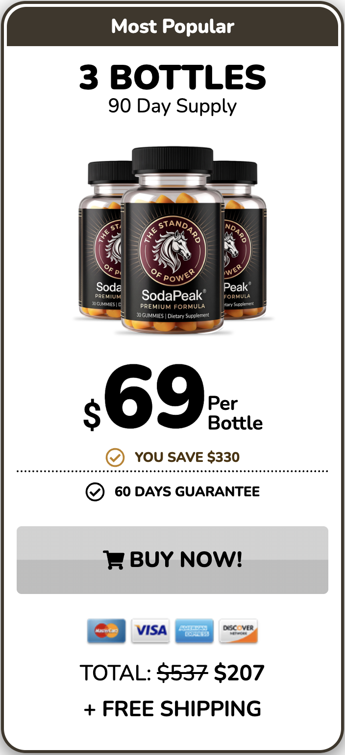 Soda Peak three bottle package